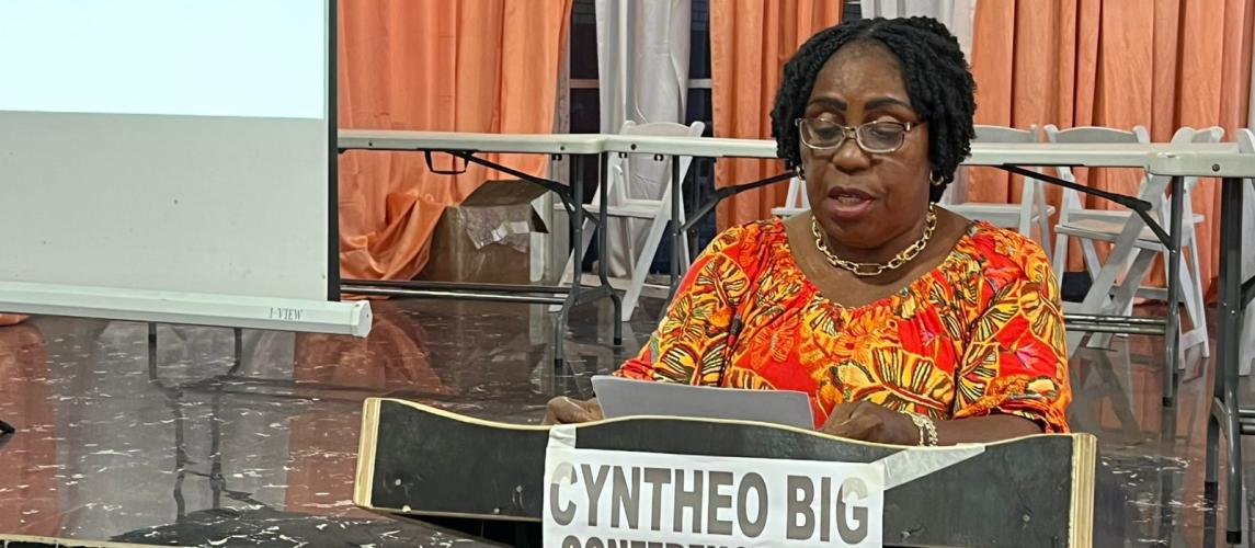 J. Cecelia Gould, Director for GSIU speaks at Gender Action Plan Workshop