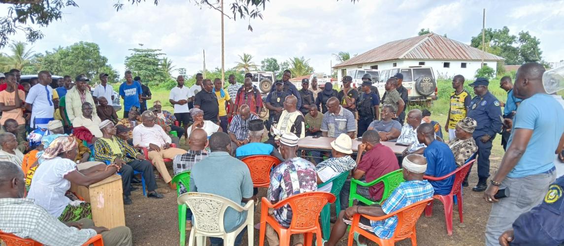 Ministry of Internal Affairs Restoring Calm in Gbarma District